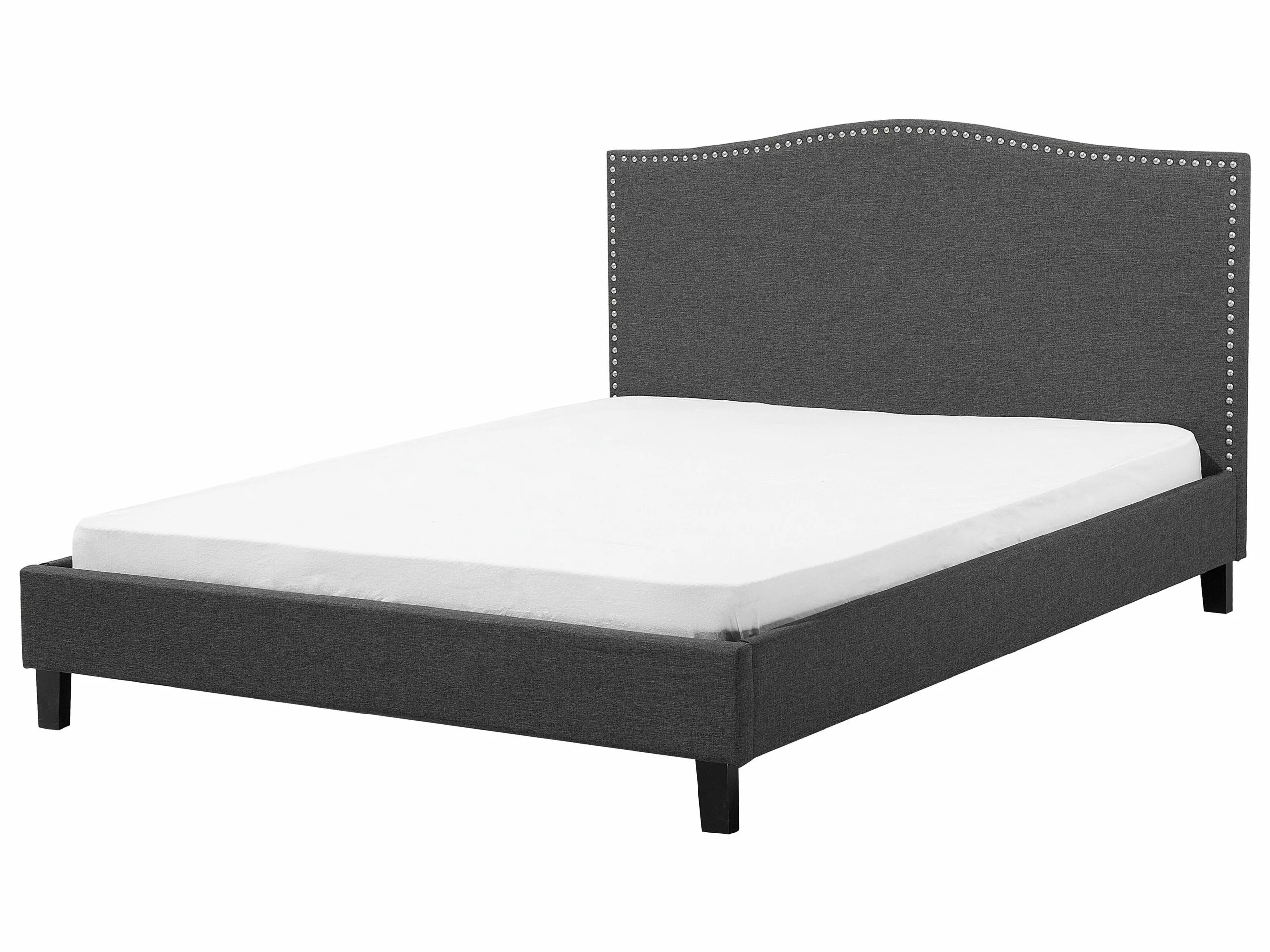 Beliani Bed Stof Grijs Met LED Multicolor In Diverse Formaten MONTPELLIER - Afbeelding 4