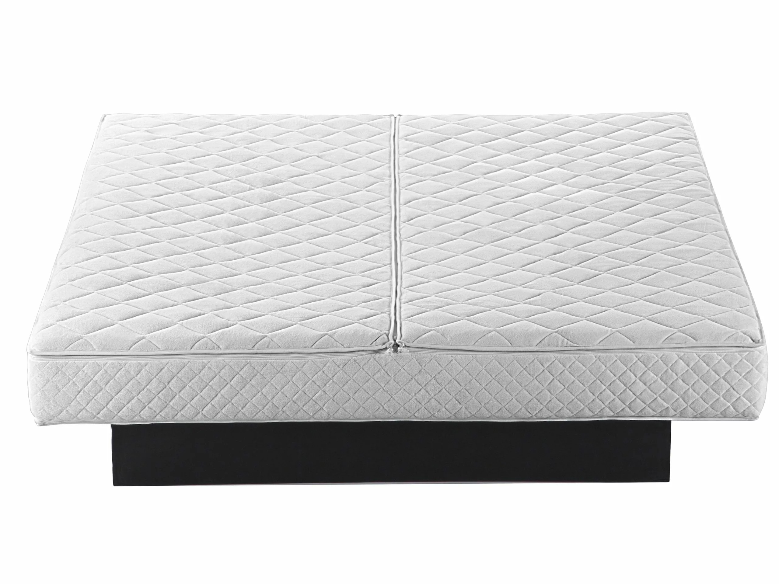 Beliani Waterbed Leer Zwart 180 X 200 Cm LAVAL - Afbeelding 7