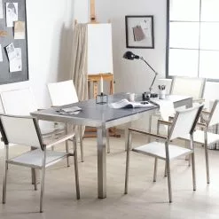 Beliani Tuintafel Graniet/RVS Zwart In Diverse Formaten GROSSETO -Exporteren Stoelen Winkel undef src sa picid 773802 type whitesh image scaled