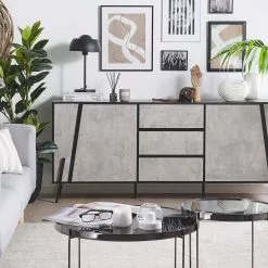 Beliani Salontafel Glas Zwart/zilver LUCEA -Exporteren Stoelen Winkel undef src sa picid 775115 type color image scaled