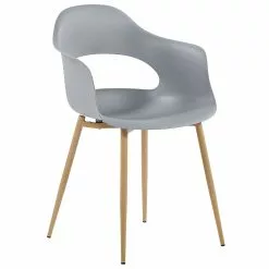 Beliani Eetkamerstoel Set Van 2 Kunststof Lichtgrijs UTICA -Exporteren Stoelen Winkel undef src sa picid 775243 type whitesh image scaled