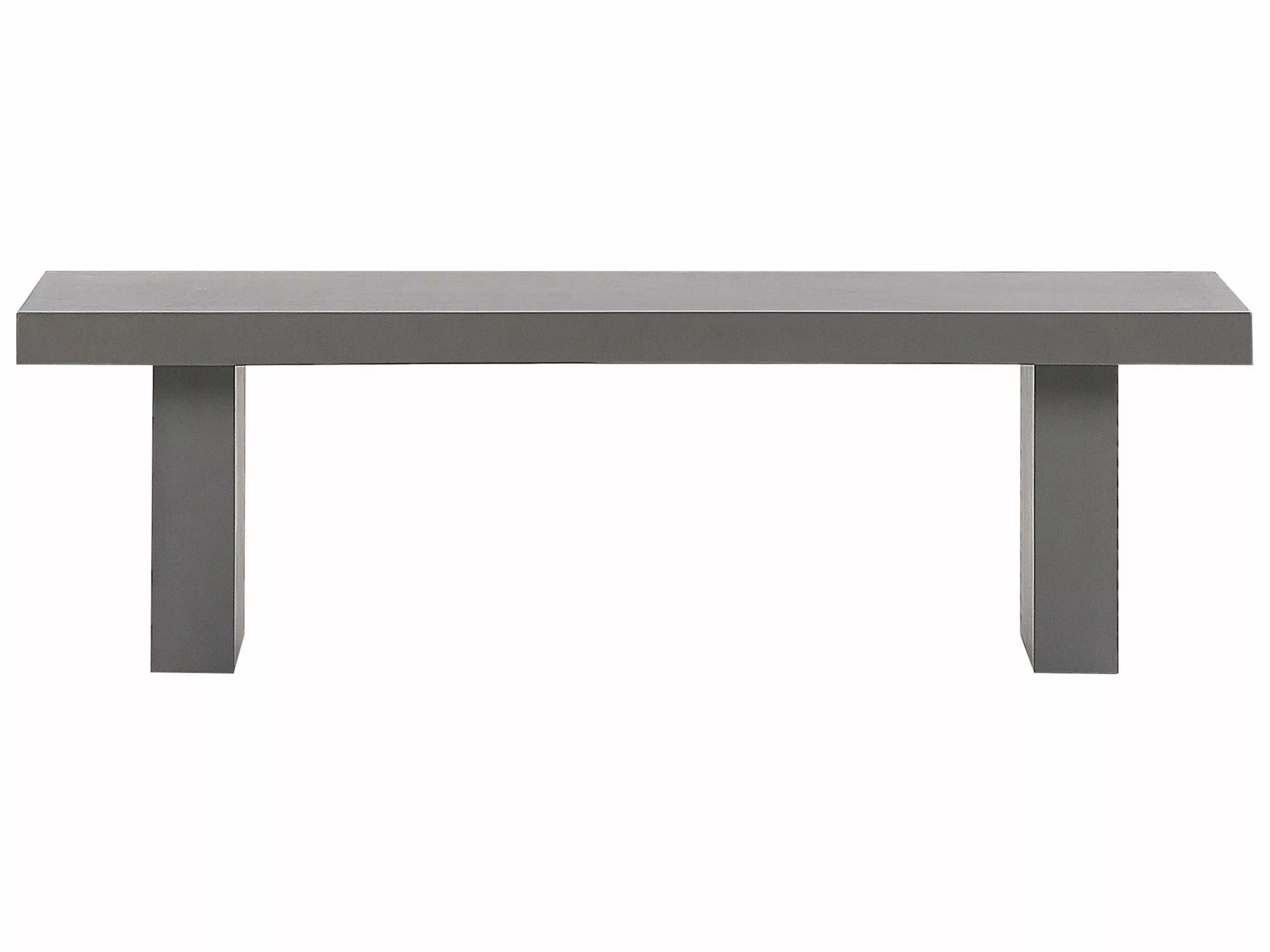 Beliani Tuinset Met 2 Banken En Stoelen Beton Grijs TARANTO - Afbeelding 7