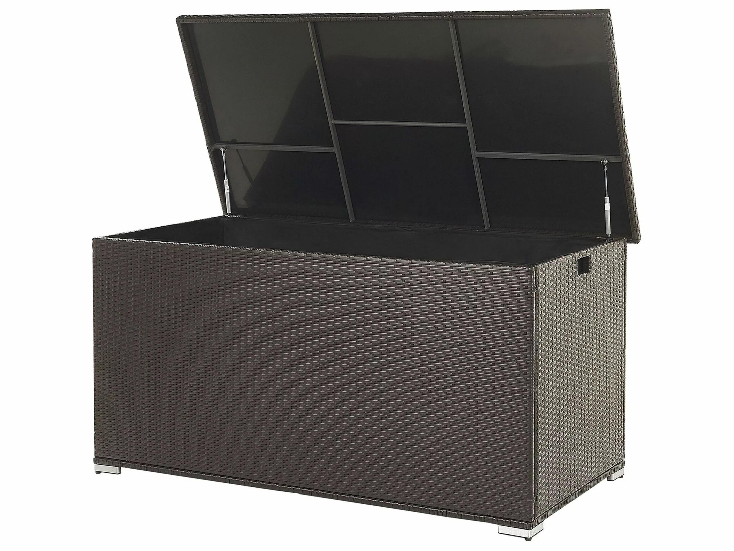 Beliani Kussenbox Rotan Bruin 155 X 75 MODENA 3 Beliani Kussenbox Rotan Bruin 155 X 75 MODENA