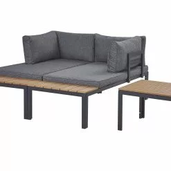 Beliani Loungeset 4-zits Aluminium Zwart/grijs PIENZA -Exporteren Stoelen Winkel undef src sa picid 776801 type whitesh image scaled