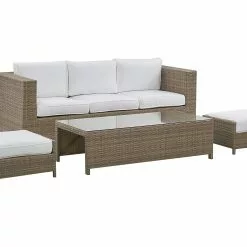 Beliani Loungeset 3-zits Rotan Wit BELLUNO -Exporteren Stoelen Winkel undef src sa picid 777211 type whitesh image scaled