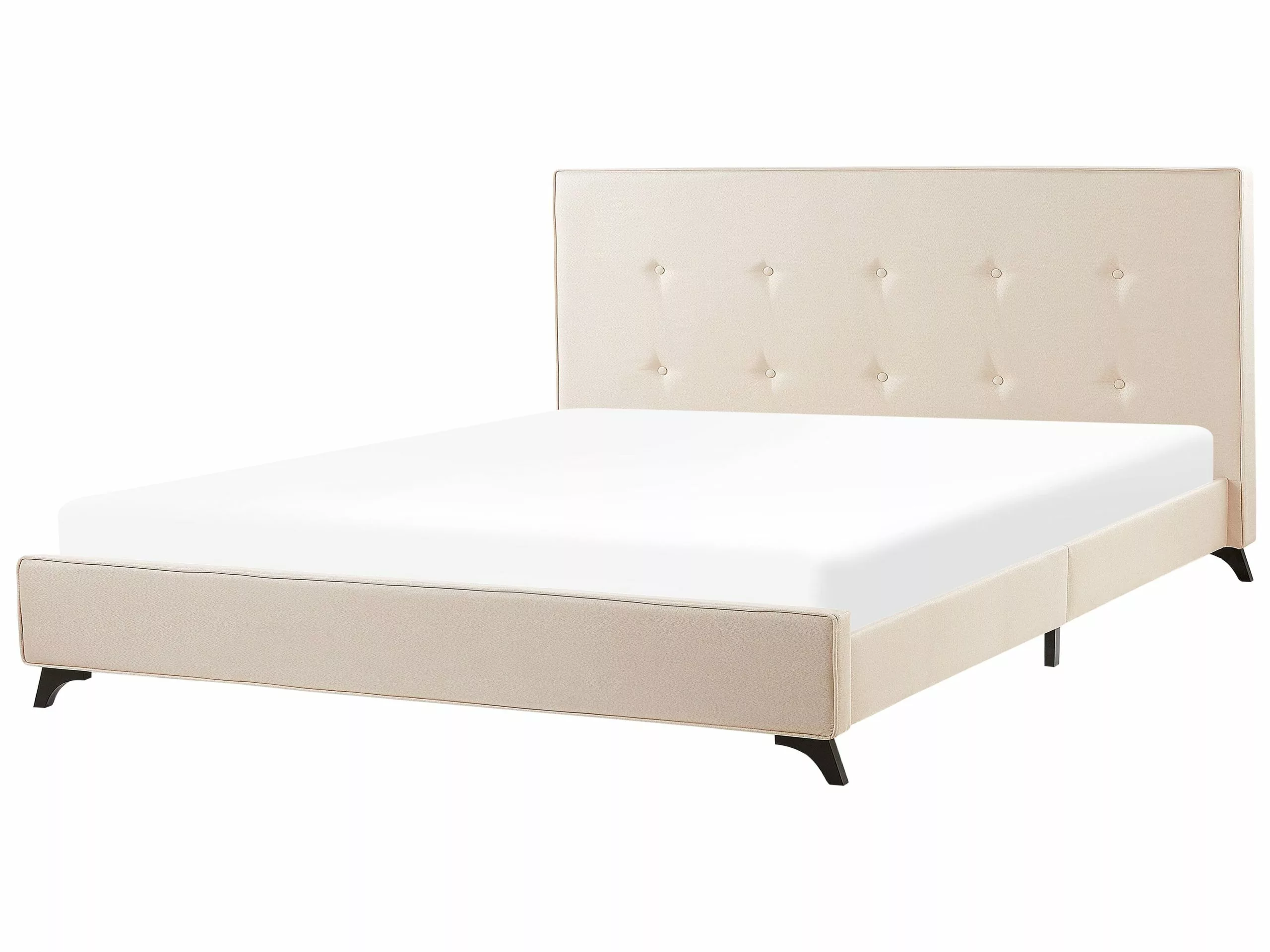 Beliani Bed Stof Beige In Diverse Formaten AMBASSADOR