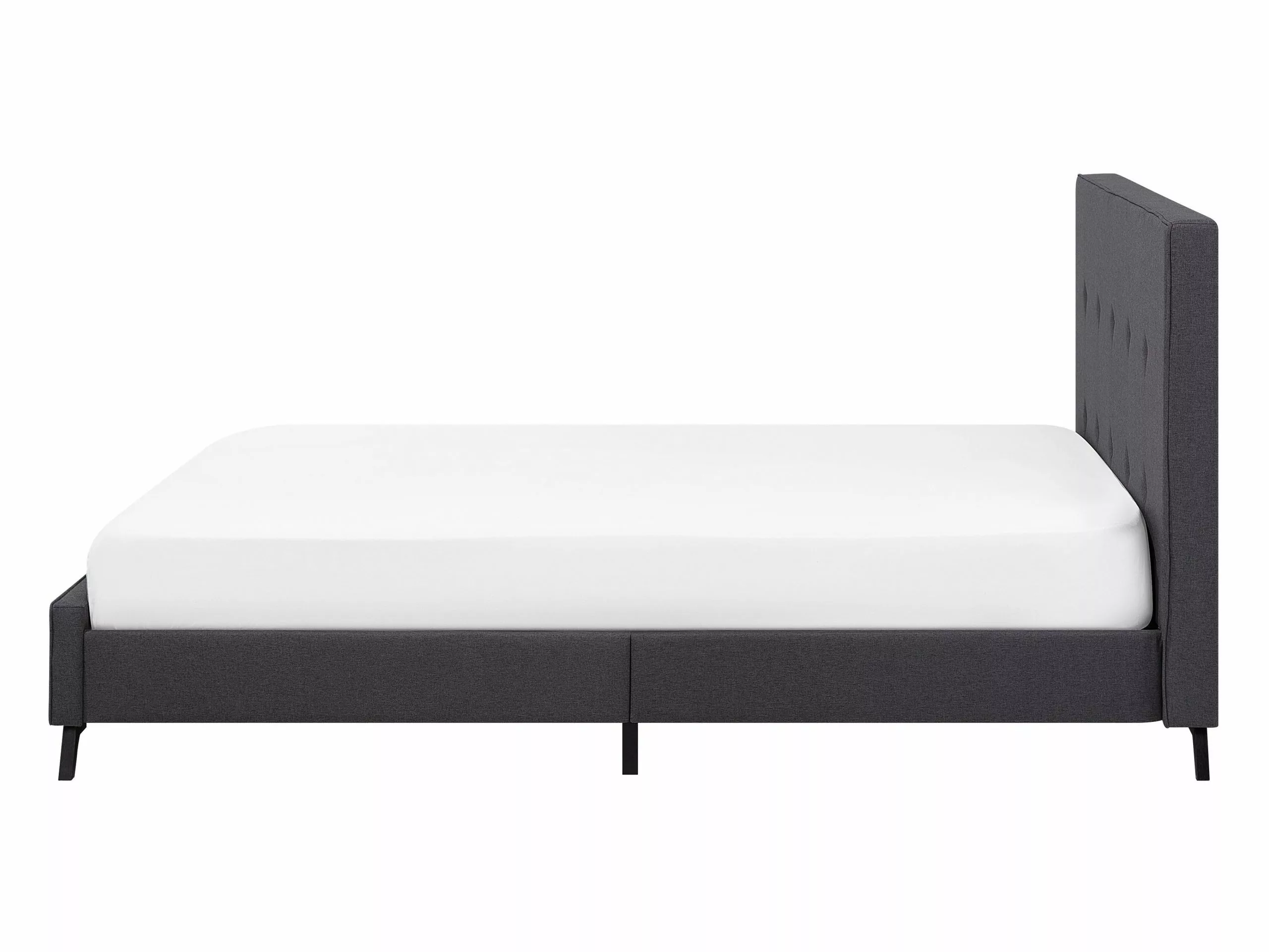 Beliani Bed Stof Donkergrijs In Diverse Formaten AMBASSADOR 5 Beliani Bed Stof Donkergrijs In Diverse Formaten AMBASSADOR - Afbeelding 3