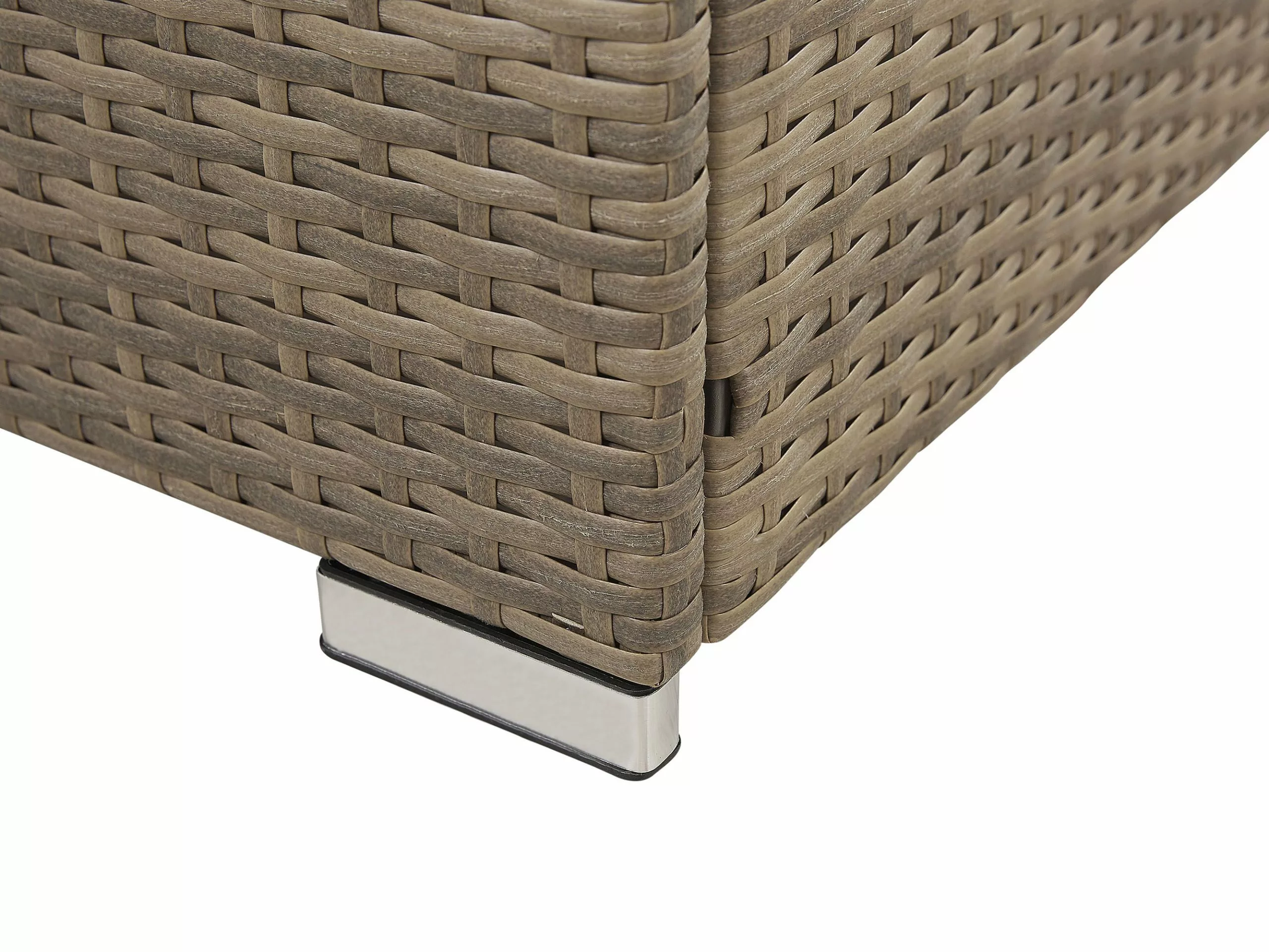 Beliani Loungeset 6-zits Rotan Bruin BELVEDERE 12 Beliani Loungeset 6-zits Rotan Bruin BELVEDERE - Afbeelding 10