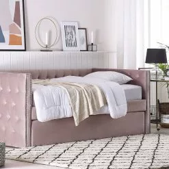 Beliani Bedbank Fluweel Roze 90 X 200 GASSIN -Exporteren Stoelen Winkel undef src sa picid 779264 type whitesh image scaled