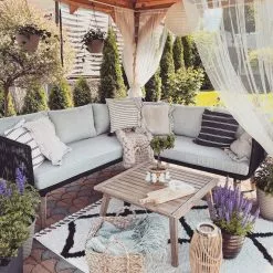 Beliani Loungeset 5-zits Acaciahout Taupe ALCAMO -Exporteren Stoelen Winkel undef src sa picid 779496 type whitesh image scaled