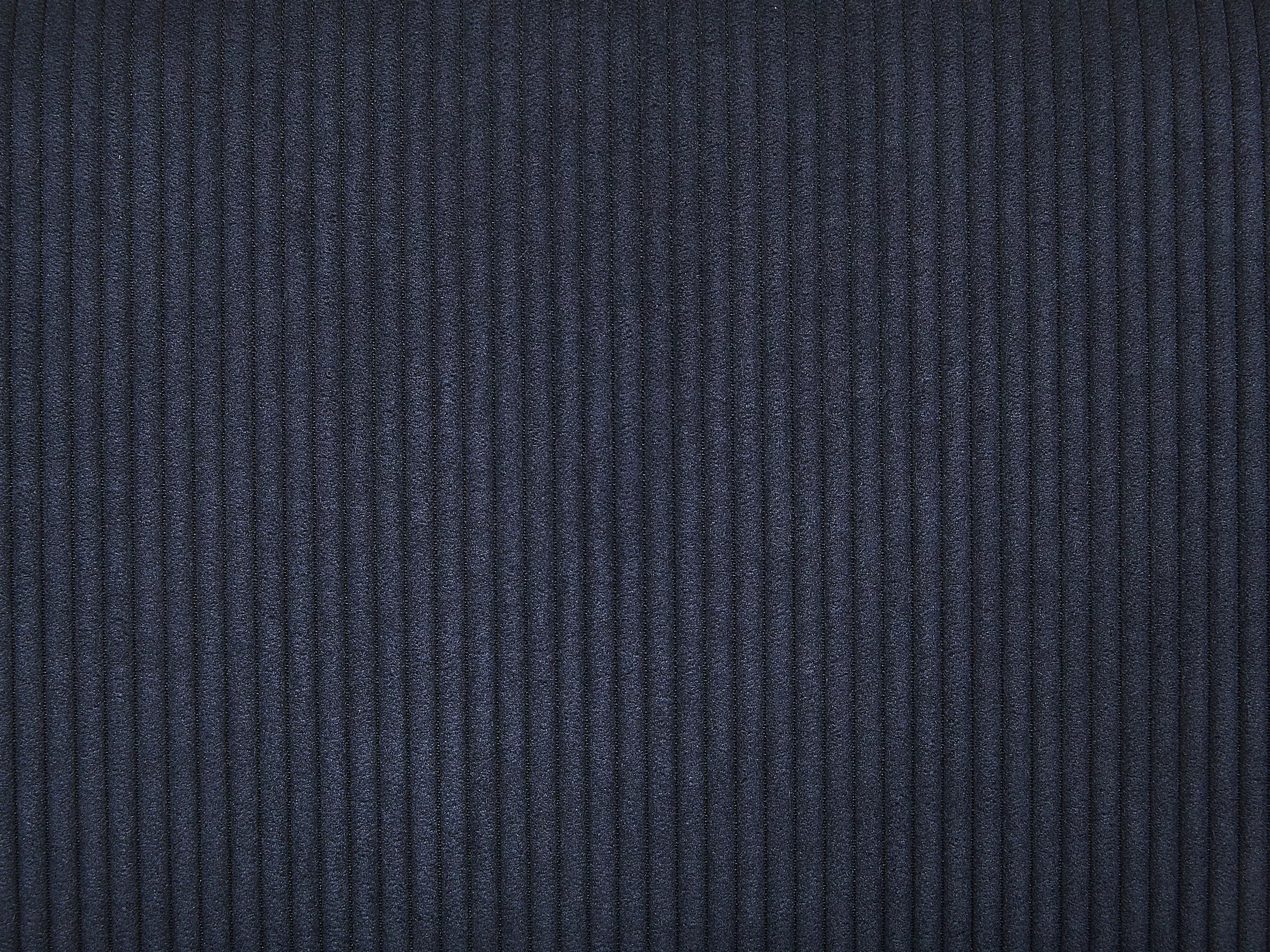 Beliani Eetkamerstoel Set Van 2 Corduroy Donkerblauw LOVERNA - Afbeelding 8