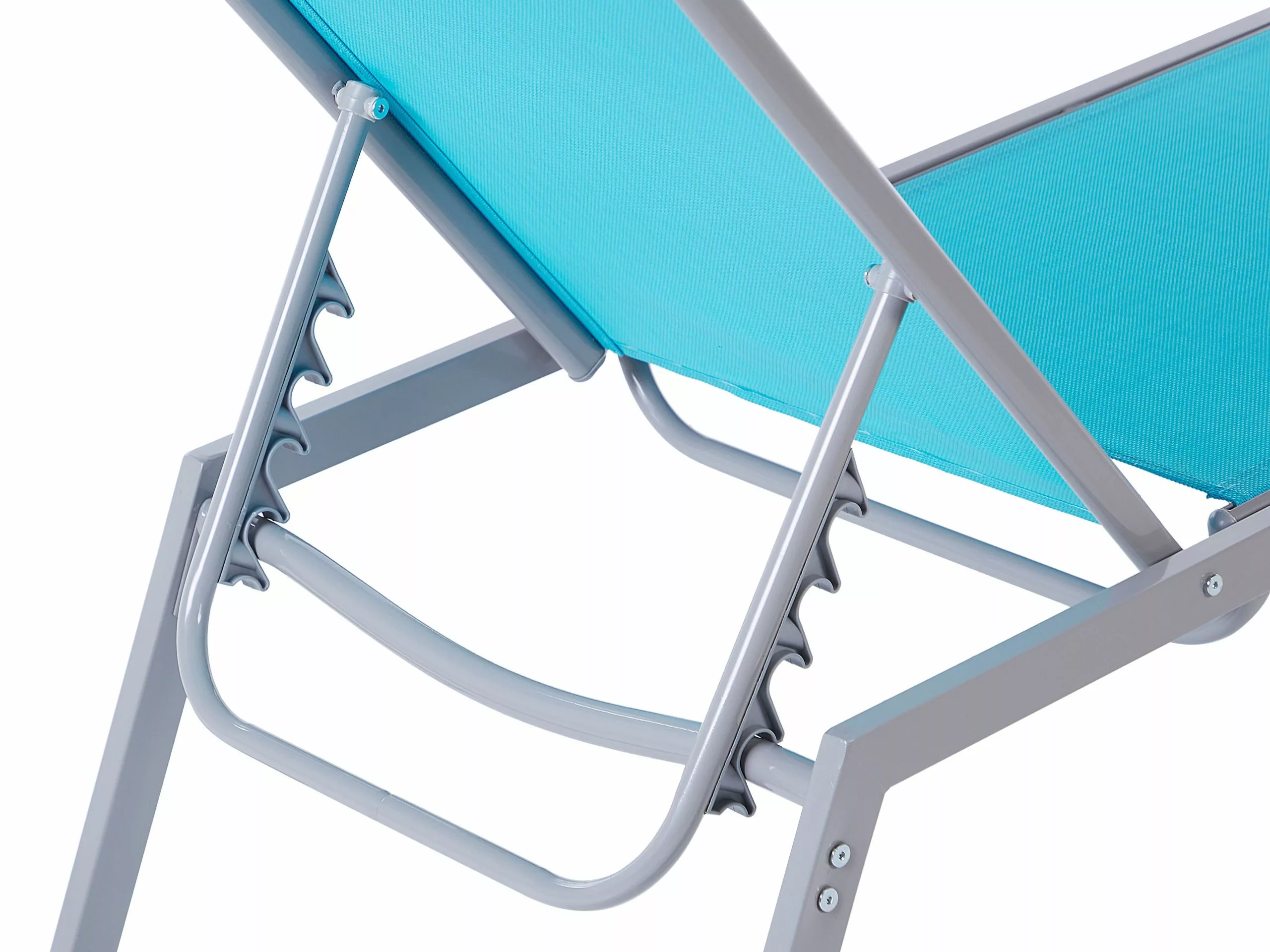 Beliani Ligstoel Staal Blauw NOLI 7 Beliani Ligstoel Staal Blauw NOLI - Afbeelding 5