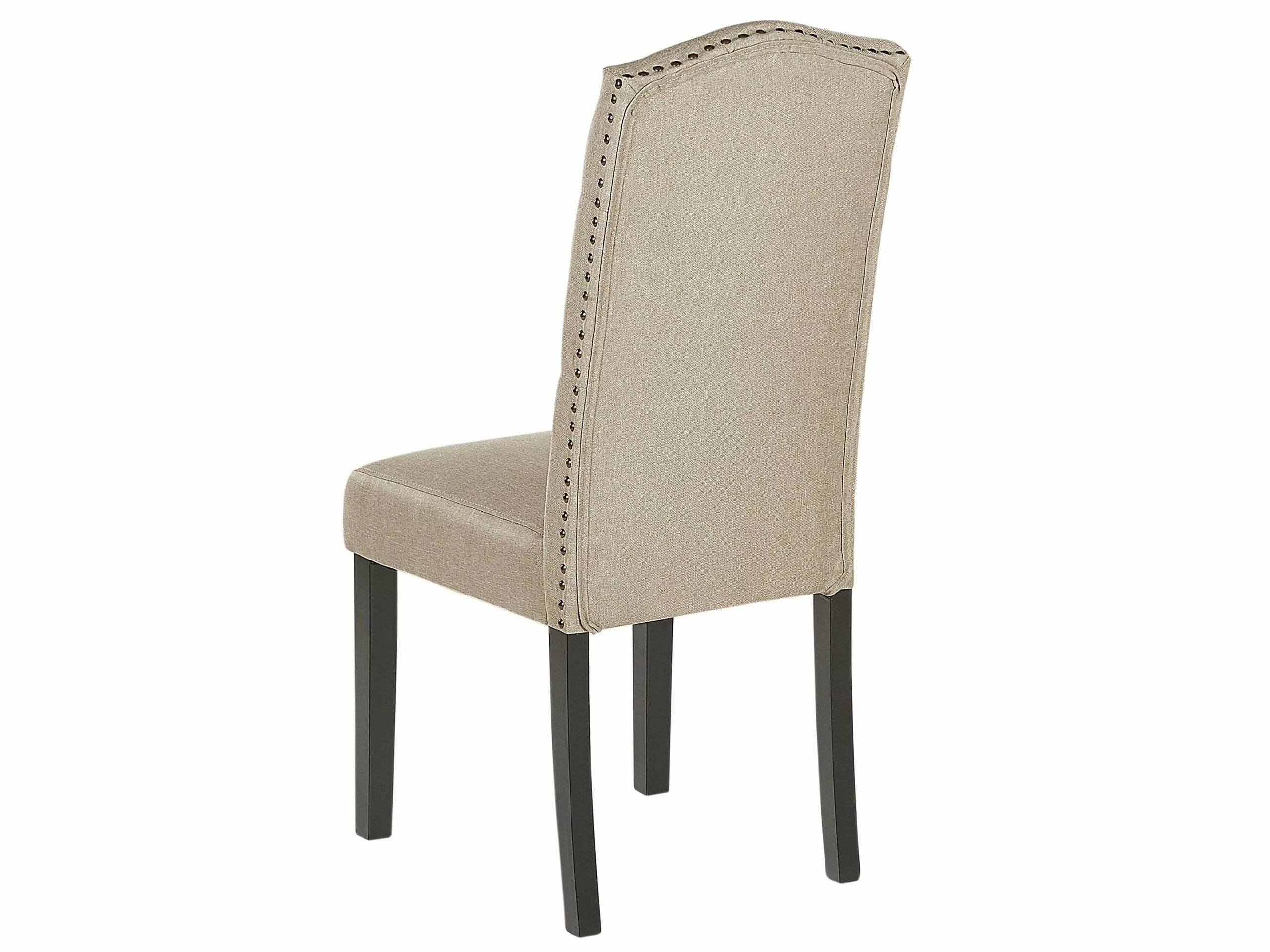 Beliani Eetkamerstoel Set Van 2 Stof Zandbeige SHIRLEY - Afbeelding 9