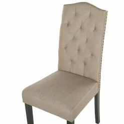 Beliani Eetkamerstoel Set Van 2 Stof Zandbeige SHIRLEY -Exporteren Stoelen Winkel undef src sa picid 781792 type whitesh image scaled