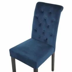 Beliani Eetkamerstoel Set Van 2 Fluweel Blauw VELVA II -Exporteren Stoelen Winkel undef src sa picid 781905 type whitesh image scaled