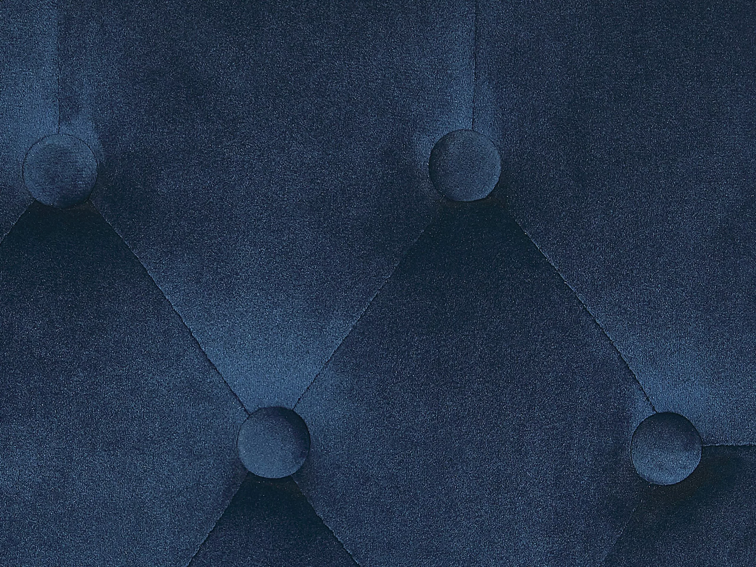 Beliani Eetkamerstoel Set Van 2 Fluweel Blauw VELVA II - Afbeelding 7