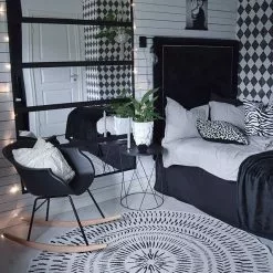 Beliani Schommelstoel Kunststof Zwart HARMONY -Exporteren Stoelen Winkel undef src sa picid 781940 type whitesh image