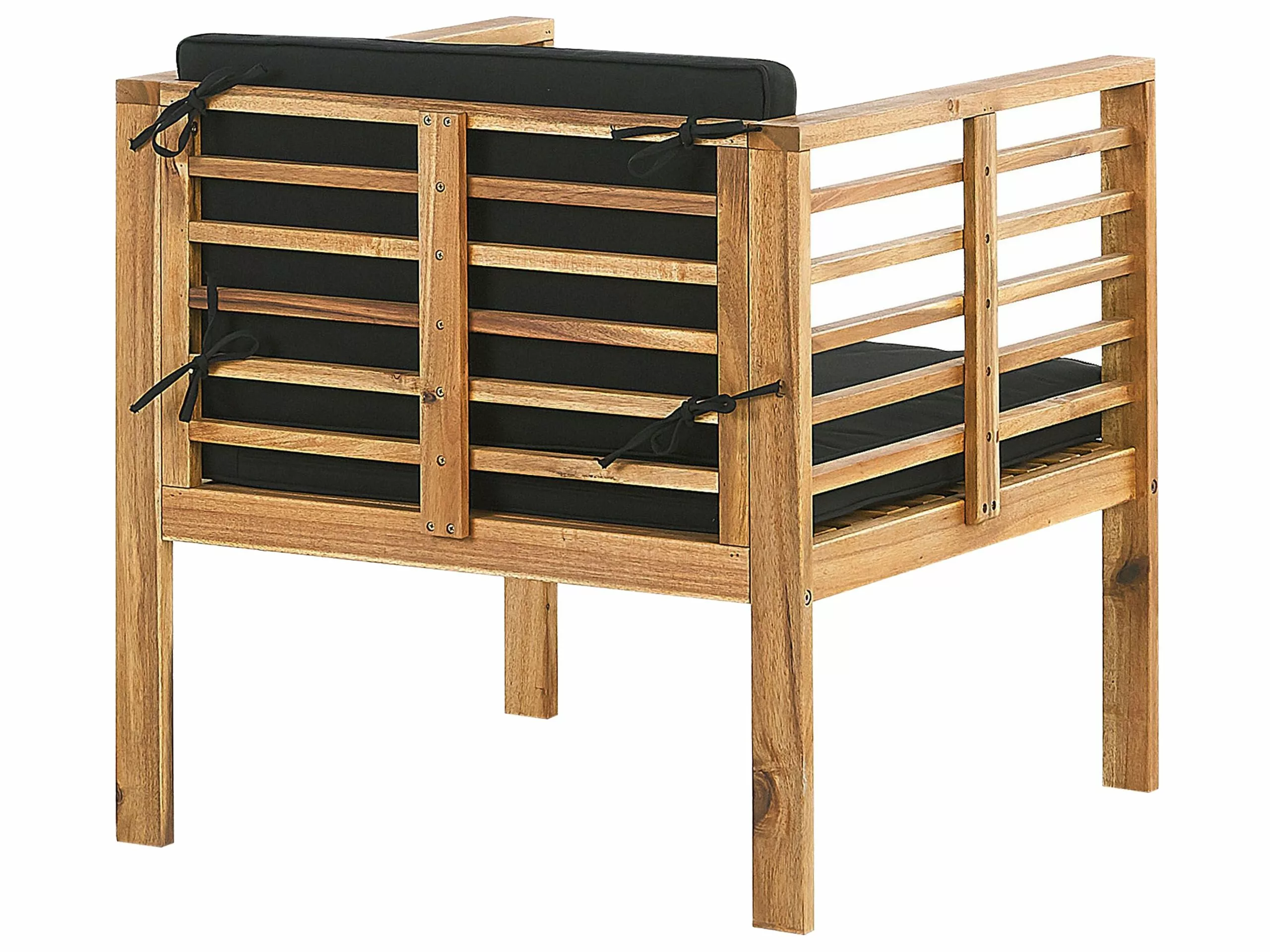 Beliani Loungeset 4-zits Acaciahout Bruin PACIFIC - Afbeelding 8