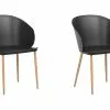 Beliani Eetkamerstoel Set Van 2 Kunststof Zwart BLAYKEE -Exporteren Stoelen Winkel undef src sa picid 783884 type whitesh image