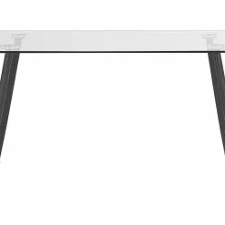 Beliani Eettafel Glas/zwart 140 X 80 Cm MIDLAND -Exporteren Stoelen Winkel undef src sa picid 785946 type whitesh image scaled