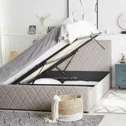 Beliani Bed Kunstleer Taupe Met Opbergruimte In Diverse Formaten ROCHEFORT -Exporteren Stoelen Winkel undef src sa picid 786489 type whitesh image scaled