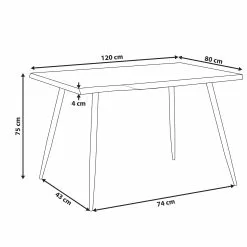 Beliani Eettafel Lichtbruin/zwart 120 X 80 Cm LUTON 15 Beliani Eettafel Lichtbruin/zwart 120 X 80 Cm LUTON -Exporteren Stoelen Winkel undef src sa picid 786558 type whitesh image scaled