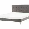 Beliani Bed Fluweel Grijs In Diverse Formaten AMBERT -Exporteren Stoelen Winkel undef src sa picid 786697 type whitesh image 1