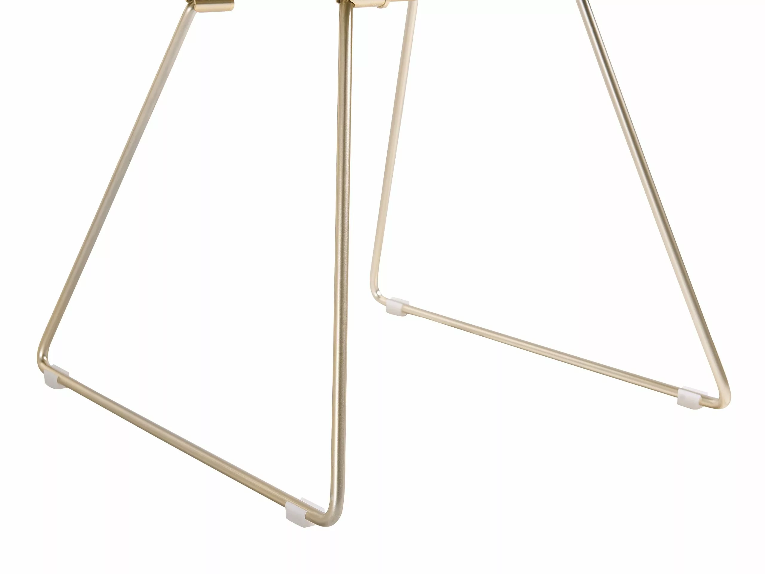 Beliani Eetkamerstoel Set Van 2 Metaal Goud AURORA - Afbeelding 8