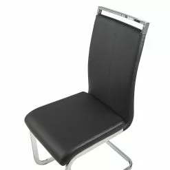 Beliani Eetkamerstoel Set Van 2 Kunstleer Zwart GREEDIN -Exporteren Stoelen Winkel undef src sa picid 790052 type whitesh image scaled