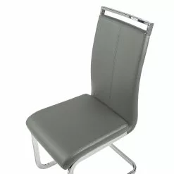 Beliani Eetkamerstoel Set Van 2 Kunstleer Grijs GREEDIN -Exporteren Stoelen Winkel undef src sa picid 790060 type whitesh image scaled