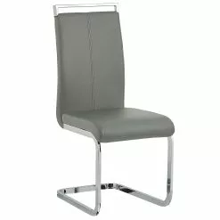 Beliani Eetkamerstoel Set Van 2 Kunstleer Grijs GREEDIN -Exporteren Stoelen Winkel undef src sa picid 790063 type whitesh image scaled