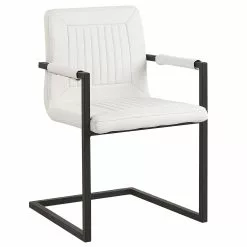 Beliani Eetkamerstoel Set Van 2 Kunstleer Crèmewit BRANDOL -Exporteren Stoelen Winkel undef src sa picid 790070 type whitesh image scaled