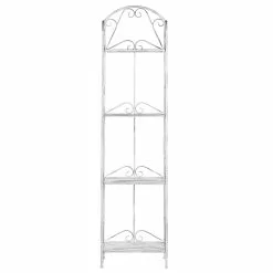 Beliani Tuinkast Metaal Wit VALDIVIA -Exporteren Stoelen Winkel undef src sa picid 790945 type whitesh image scaled