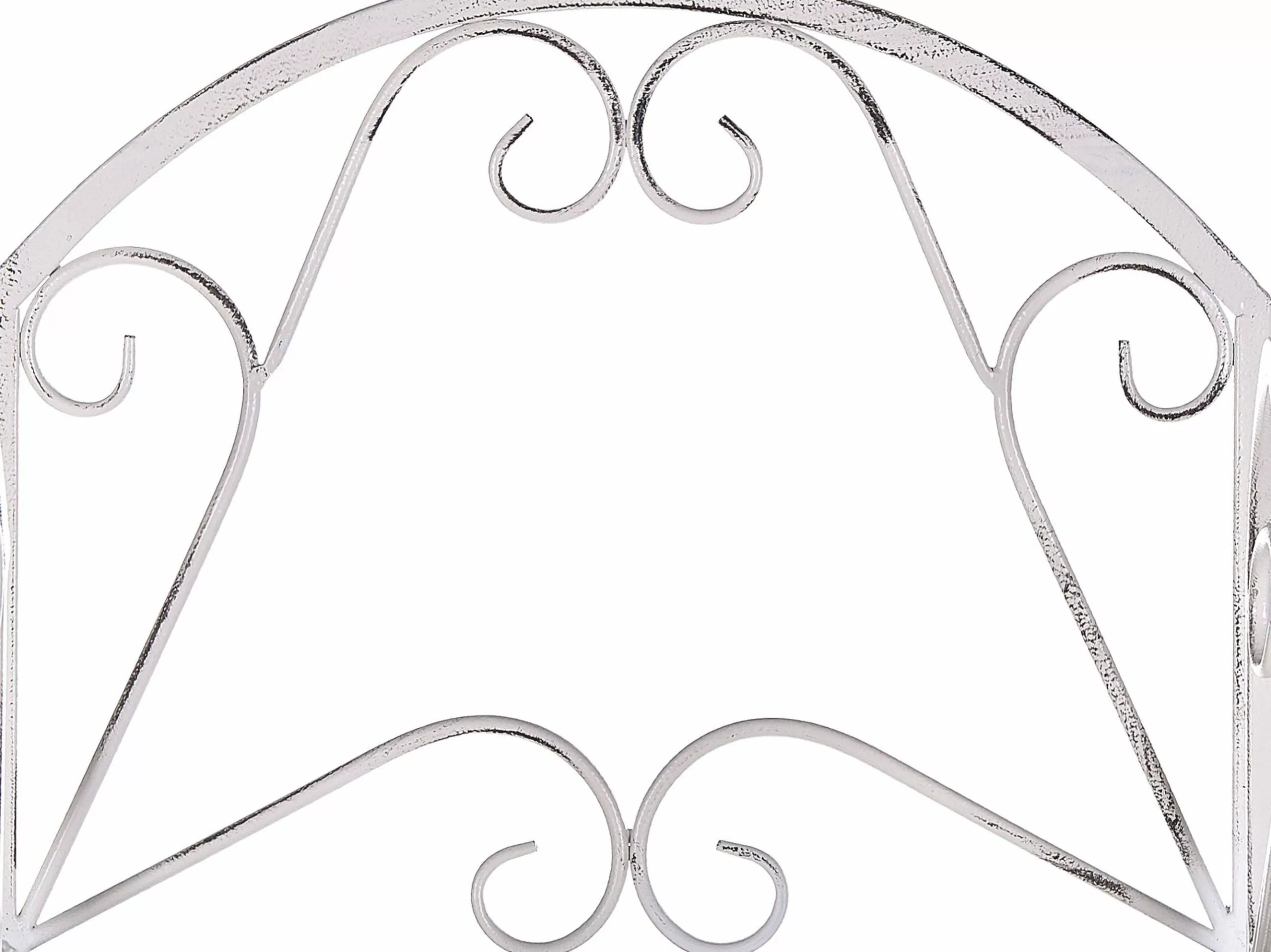 Beliani Tuinkast Metaal Wit VALDIVIA - Afbeelding 6