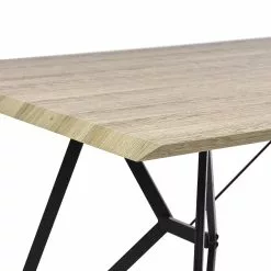 Beliani Eettafel Lichtbruin 160 X 90 Cm BUSCOT -Exporteren Stoelen Winkel undef src sa picid 790970 type whitesh image scaled