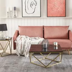 Beliani Bijzettafel Marmerlook Zwart/goud MALIBU -Exporteren Stoelen Winkel undef src sa picid 791587 type whitesh image scaled