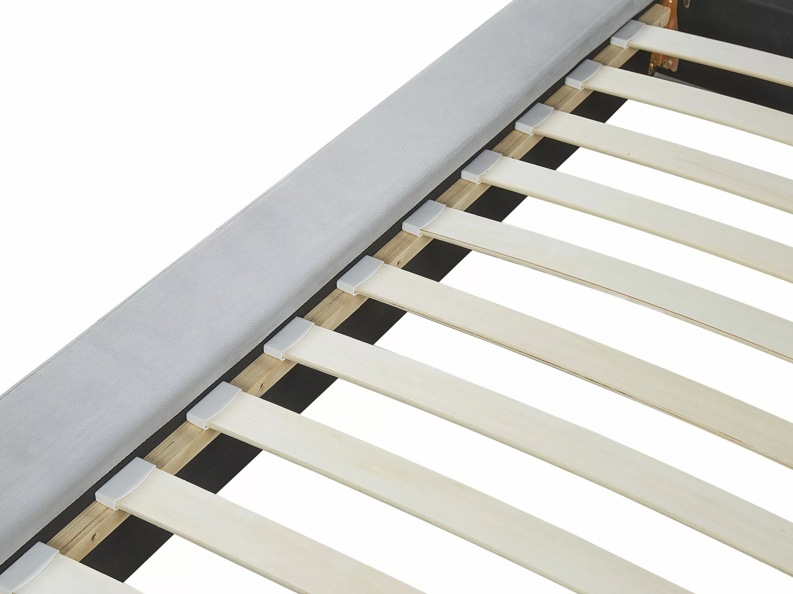 Beliani Bed Fluweel Grijs 180 X 200 Cm CAVAILLON - Afbeelding 8