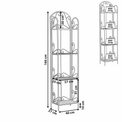 Beliani Tuinkast Metaal Wit VALDIVIA -Exporteren Stoelen Winkel undef src sa picid 792494 type whitesh image scaled