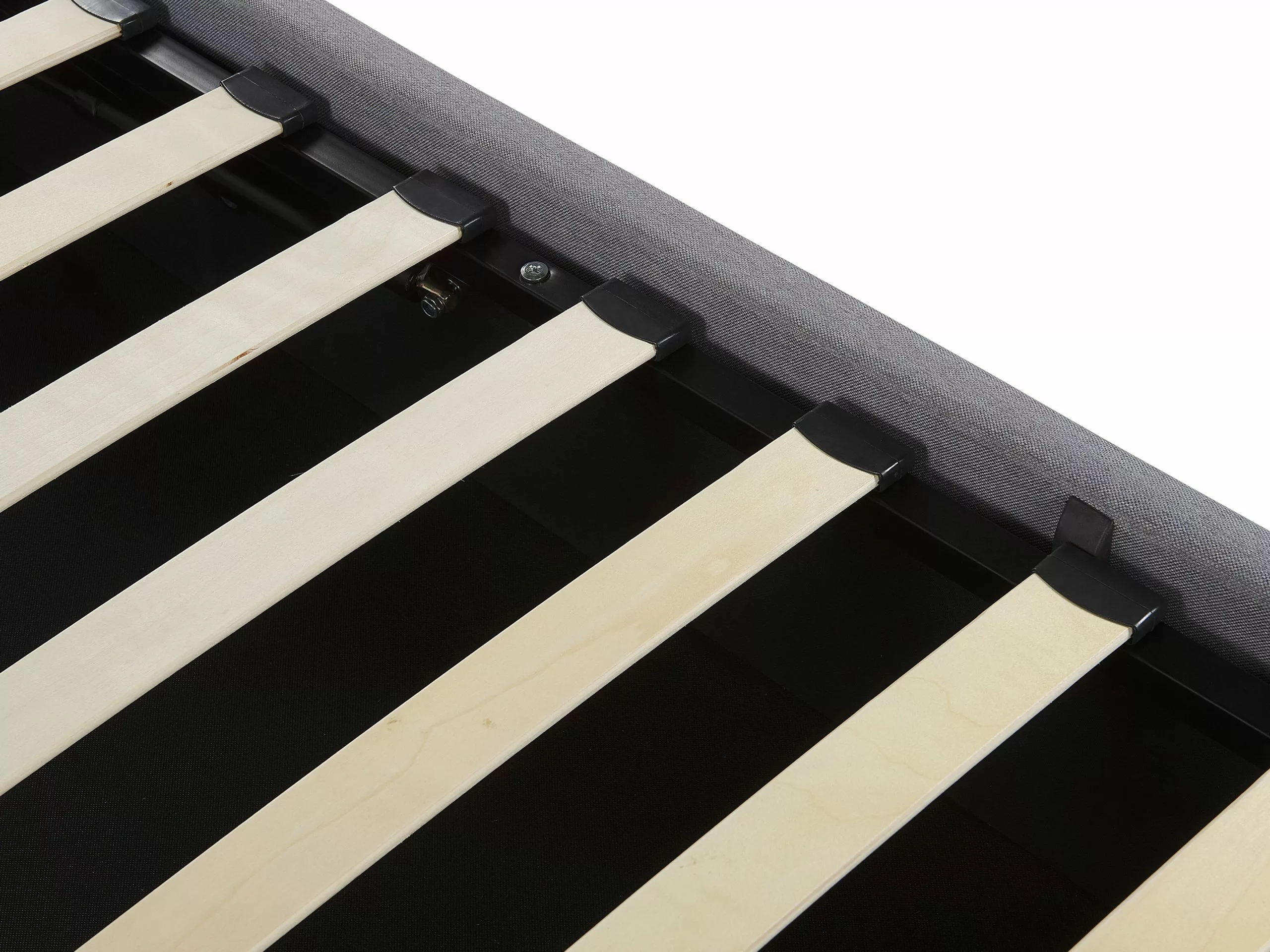 Beliani Bed Stof Lichtgrijs Met Opbergruimte In Diverse Formaten DREUX - Afbeelding 9