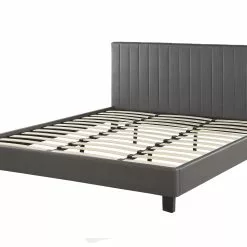 Beliani Bed Kunstleer Grijs In Diverse Formaten POITIERS -Exporteren Stoelen Winkel undef src sa picid 793418 type whitesh image scaled