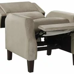 Beliani Fauteuil Fluweel Taupe EGERSUND -Exporteren Stoelen Winkel undef src sa picid 794326 type whitesh image scaled