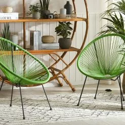 Beliani Stoel Set Van 2 Rotan Groen ACAPULCO II -Exporteren Stoelen Winkel undef src sa picid 795210 type whitesh image scaled