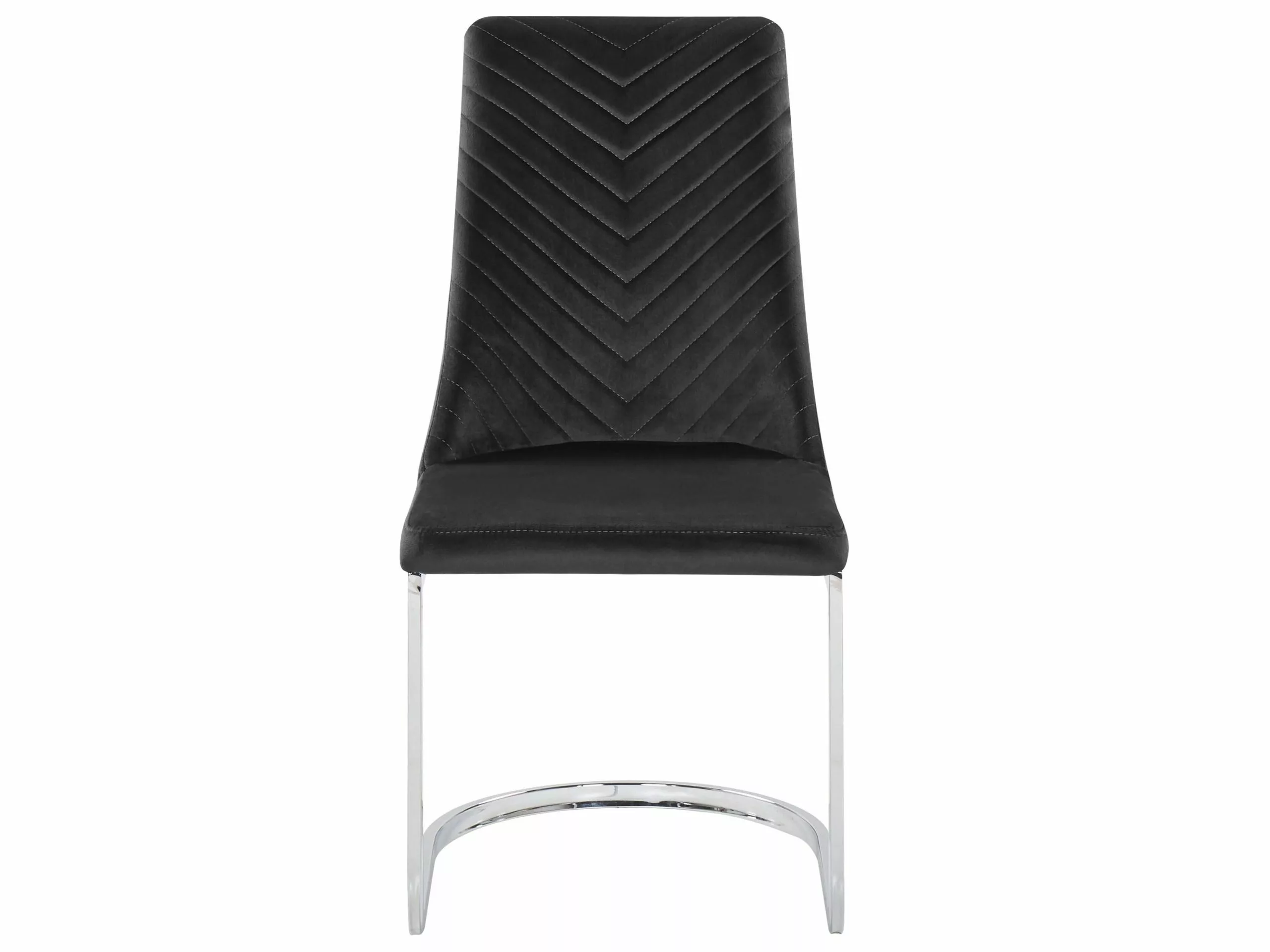 Beliani Eetkamerstoel Set Van 2 Stof Zwart ALTOONA 6 Beliani Eetkamerstoel Set Van 2 Stof Zwart ALTOONA - Afbeelding 4