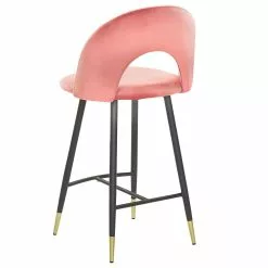 Beliani Barkruk Set Van 2 Fluweel Roze FALTON -Exporteren Stoelen Winkel undef src sa picid 795840 type whitesh image scaled