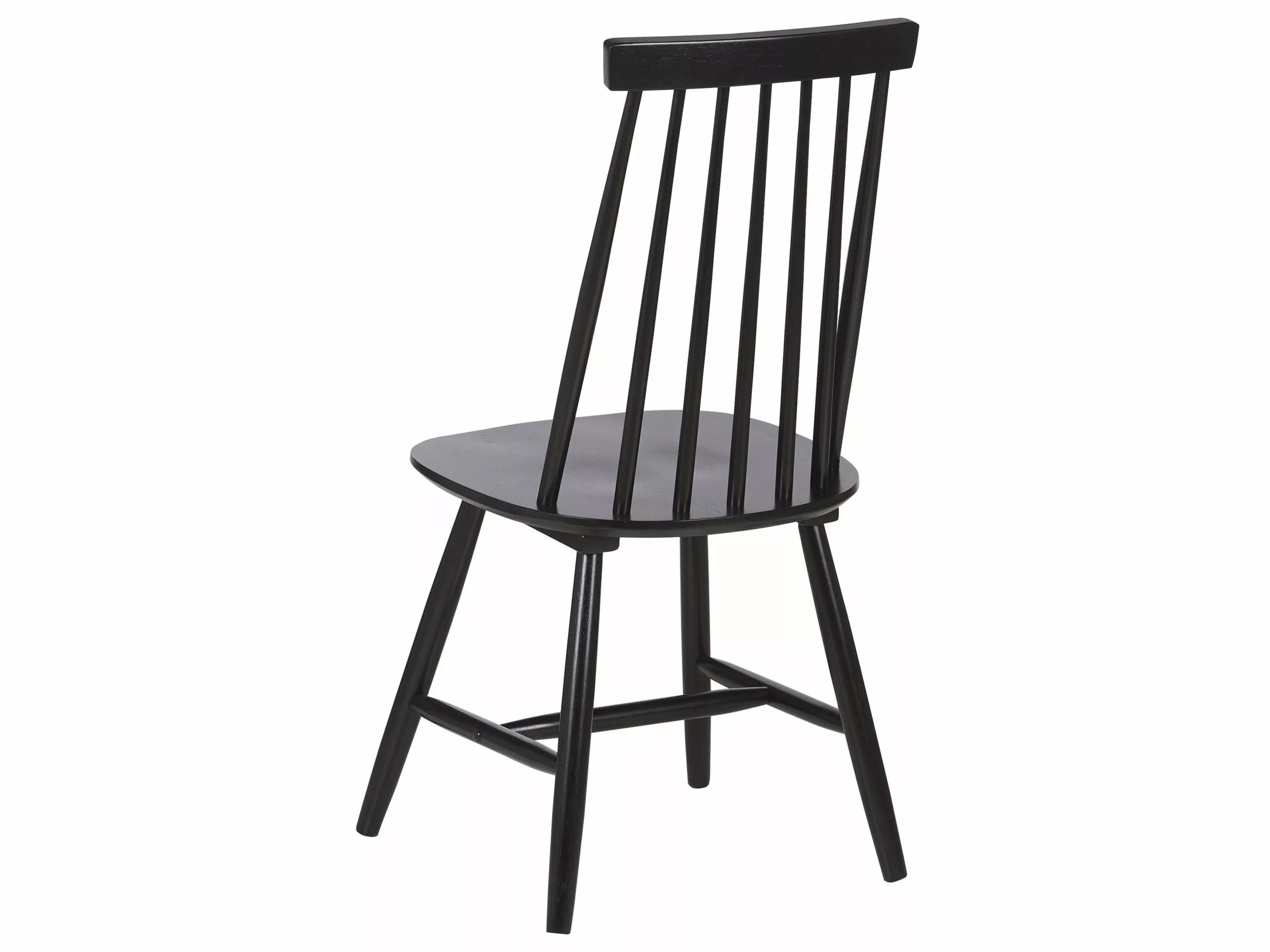 Beliani Eetkamerstoel Set Van 2 Hout Zwart BURBANK - Afbeelding 9