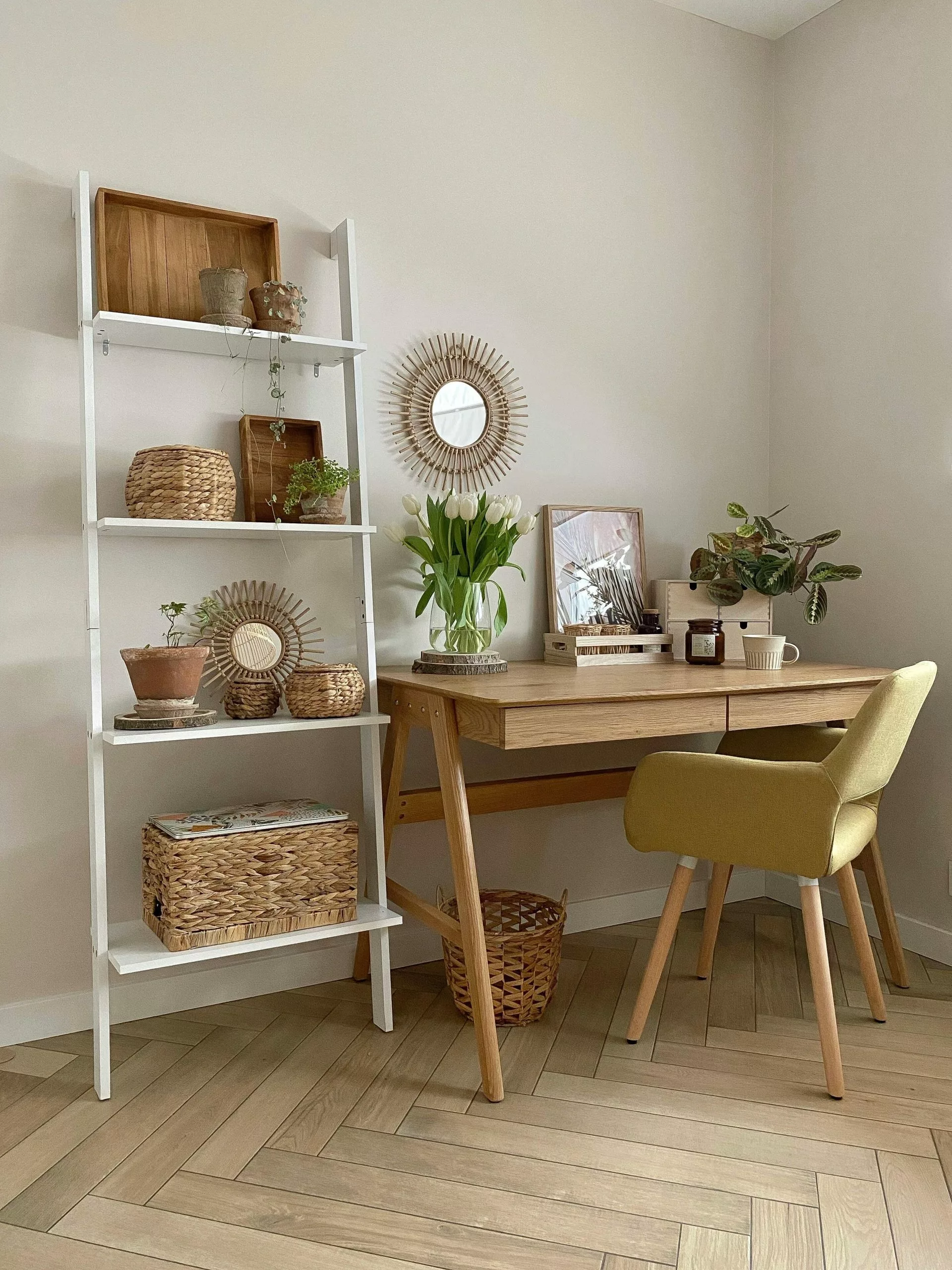 Beliani Eetkamerstoel Set Van 2 Stof Geel CHICAGO - Afbeelding 4