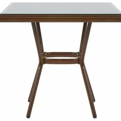 Beliani Tuinset 4-zits Aluminium Zwart/donkerbruin CASPRI -Exporteren Stoelen Winkel undef src sa picid 799101 type whitesh image scaled