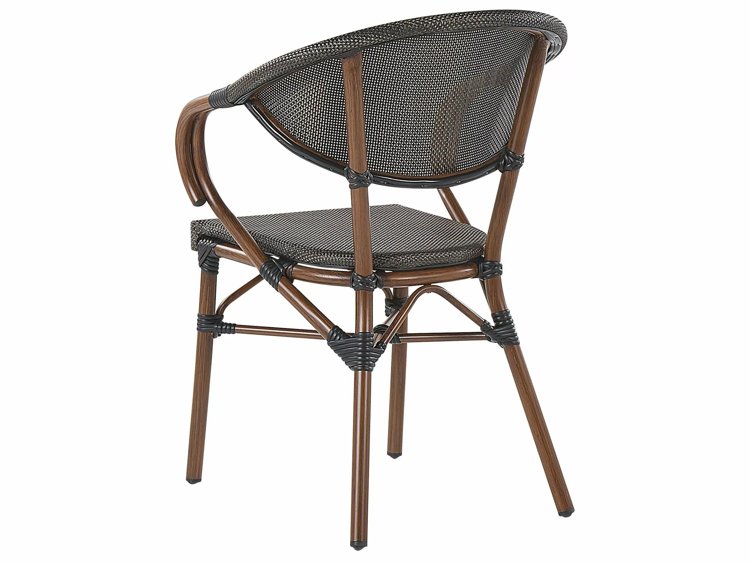 Beliani Tuinset 4-zits Aluminium Grijs/donkerbruin CASPRI - Afbeelding 5