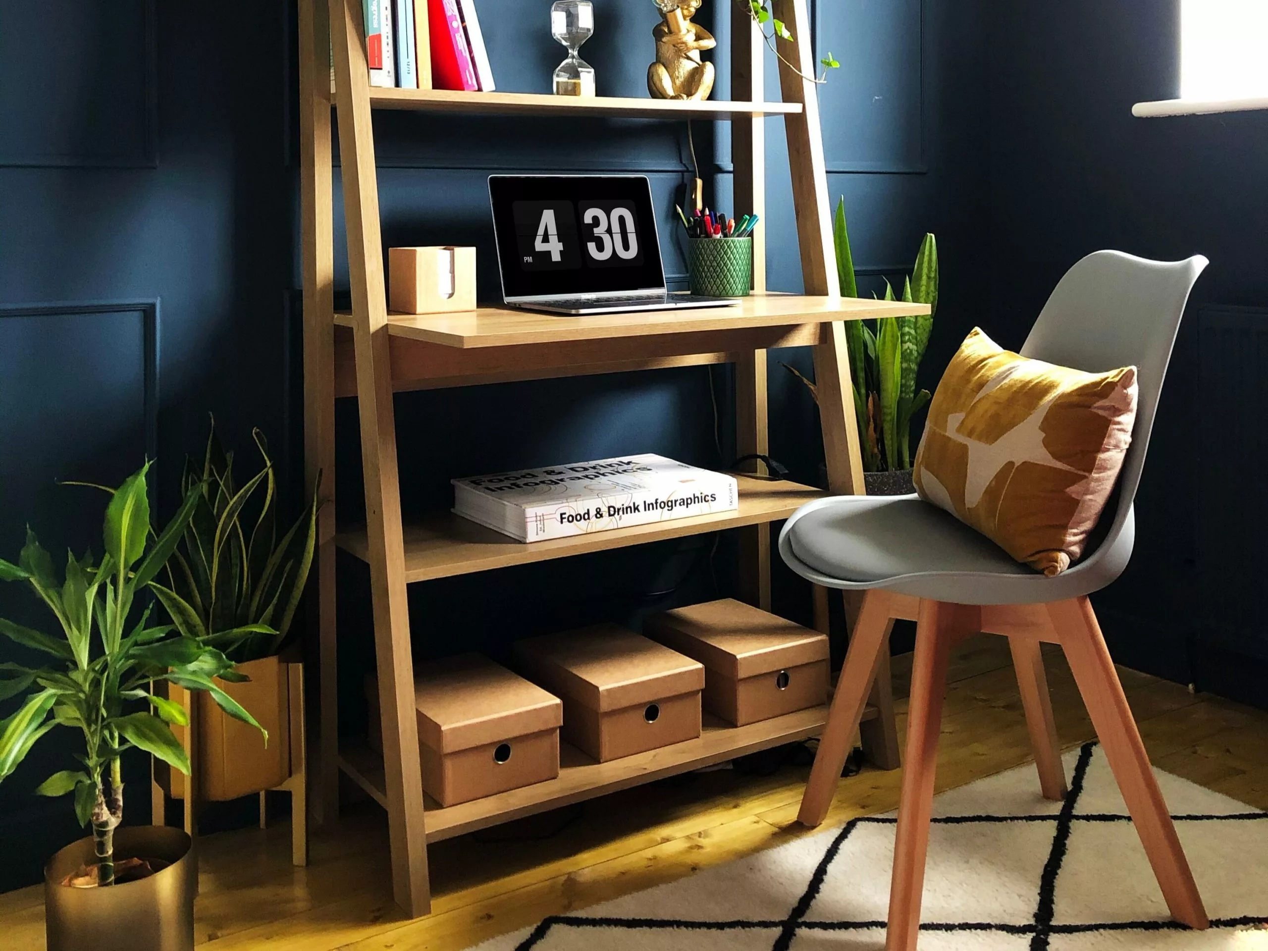 Beliani Eetkamerstoel Set Van 2 Kusntstof Grijs DAKOTA II - Afbeelding 3