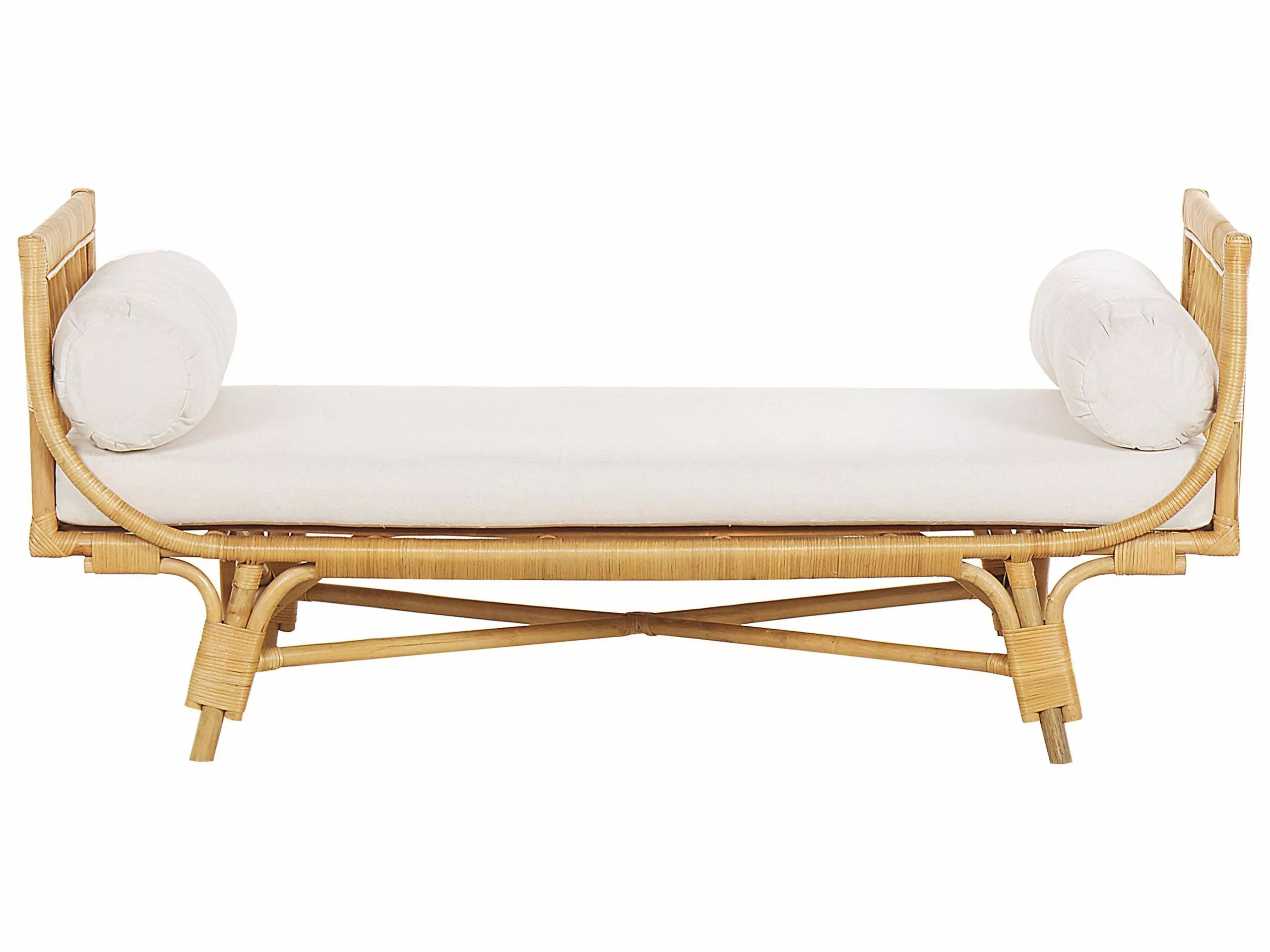 Beliani Tuinbank Rotan Natuurlijk/beige BALLAO